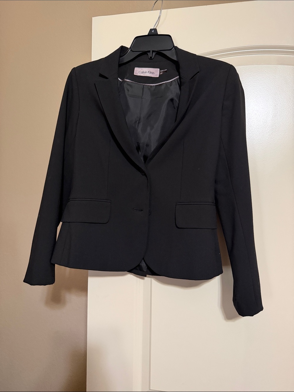Calvin Klein Black Women's Single-Button Blazer